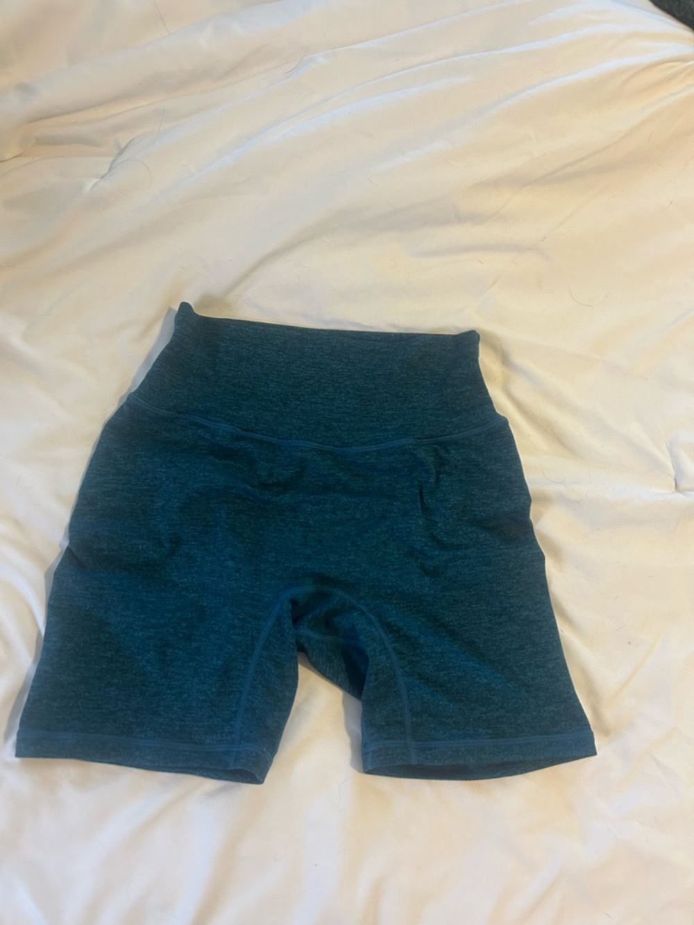 P'tula High-Rise Bike Shorts in Teal